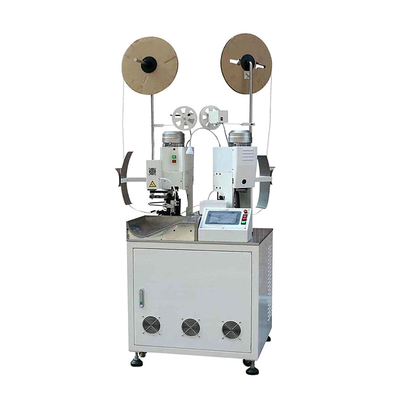 Two Ends Wire Cutting Stripping And Crimping Machine 2.0T Crimping Capacity