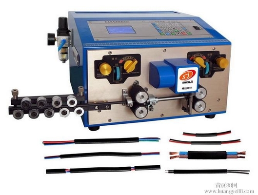 Dual Conduit Automatic Wire Cutting Stripping Machine For Patch Cord Cable