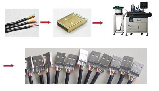 Movable USB Soldering Machine 800×600×1100 MM 90 Degree Soldering Angle