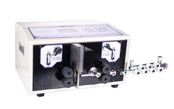 Multi Cores Flat Power Cable Wire Stripping Machine With Four Wheels Drive
