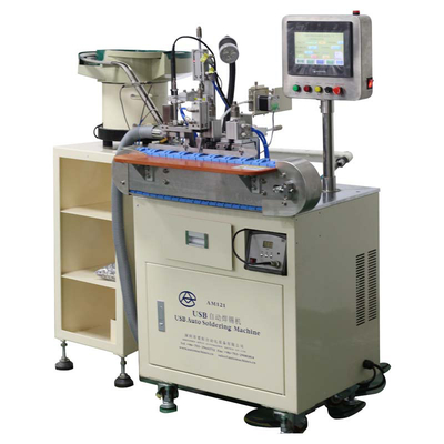 Mini Connector Usb Data Cable Tin Soldering Machine , Automatic Soldering Machine