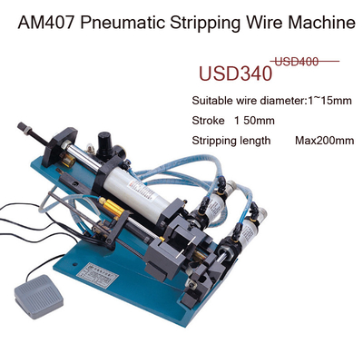 AM407  4 core pvc cable stripper machine semi-automatic